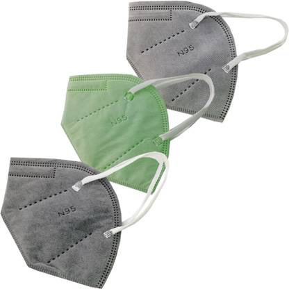 9 impression N95 Anti Virus Face Mask, Dust-Proof, Anti-Pollution, 5 Layer Protection Face Masks For Mens and Womens N95-345-P3