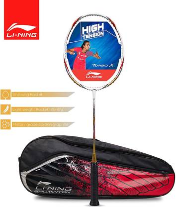 LI-NING Turbo X 90 II UnStrung Badminton Racquet White, Gold Strung Badminton Racquet