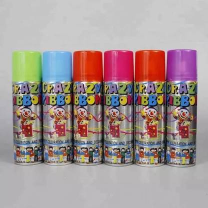 gorgeous moment Non-Flammable Color Silly String Spray Party Crazy String Snow Spray