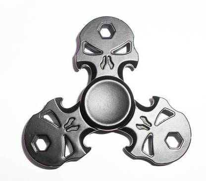 KING Skeleton Style Fidget Spinner Black