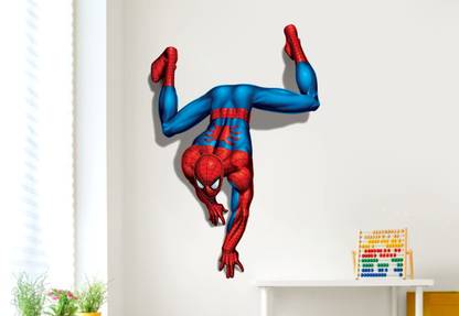 DivineDesigns 46 cm Spiderman Walk on the Wall Self Adhesive Sticker