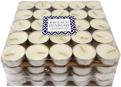 Ekam Unscented 100 Pack Tealight Candle