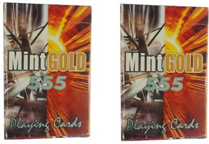 MintGold 555 Magic Playing Card (Pack of 2)