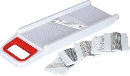 Paratpar Mart Paratpar Mart Stainless Steel Kitchen Tools - 6 in 1 Vegetables Slicer, Cutter and Fruit Grater Set Coconut Grater & Slicer