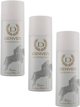 DENVER Victor Deodorant 165ml*3Pcs LR0625 Body Spray  -  For Men