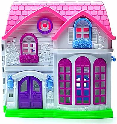 unique star Doll House Happy Family Kids Play Set (Multicolor)