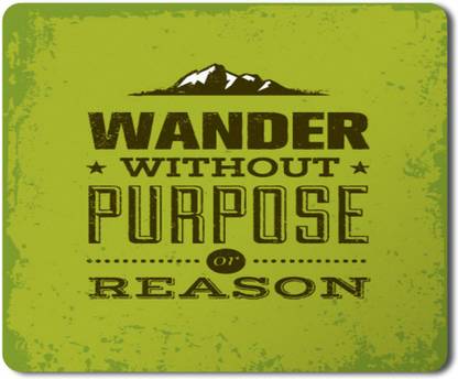 5 ACE wander without purposd Printed Designer Premium Rubber Base Mouse pad for Laptop|Dekstop- Non Slip Base Mousepad