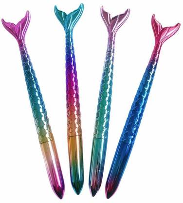 AtRate Cute Fancy Mermed Fish Shape Gel Pen Stationery | Birthday Celebration Gel Pen