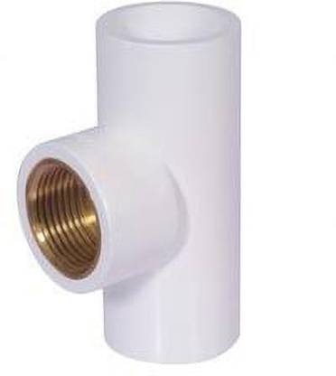FLOREX 3/2 INCH BRASS TEE UPVC (PACK OF 20) 3-Way Tee Pipe Joint