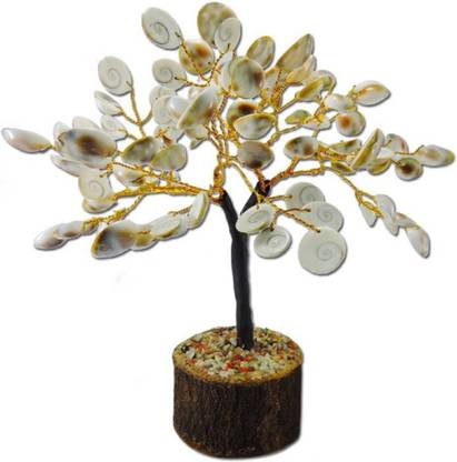 numeroastro Natural & Original Gomti Chakra | Gomati Chakra Tree for Good Luck & Prosperity (100 Beads Approx) (1 Pc) Decorative Showpiece  -  18 cm