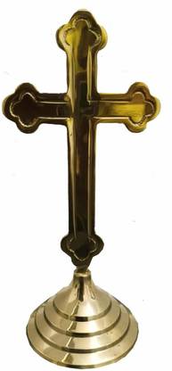salvusappsolutions Catholic Christian Cross of Jesus Christ Statue 6.5x2.5INCH Jesus Holy Cross for Home Decor, Jesus Cross Idol Decorative Showpiece  -  16 cm