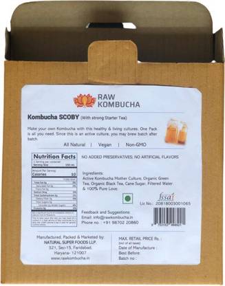 Raw Kombucha Kombucha SCOBY Tea Pouch