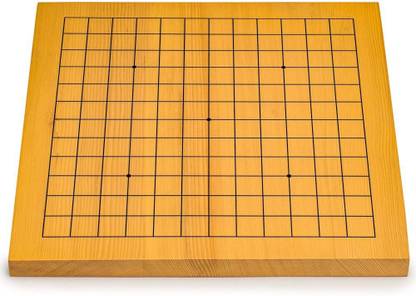 Yellow Mountain Imports Shin Kaya Veneer Reversible Go Game Board Party & Fun Board Game
