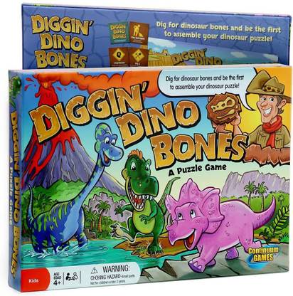 Continuum Games Digging Dino Bones Board Game Party & Fun Board Game