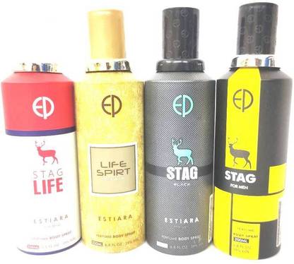 life estaria LIFE SPIRIT/STAG/STAG LIFE/STAG BLACK Perfume Body Spray  -  For Men