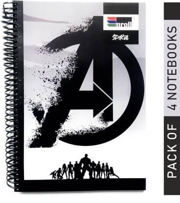 Enroll Spiral A4 Notebook Unruled 300 Pages