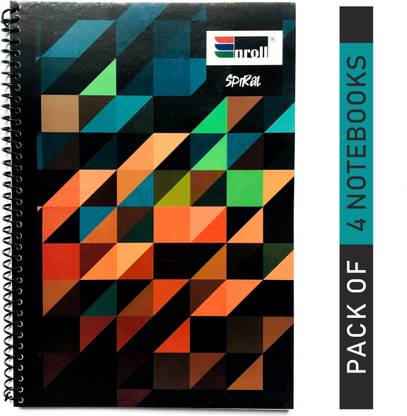 Enroll Spiral A4 Notebook Ruled 300 Pages