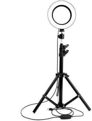 AE Store 9 Feet Long Tripod Stand (84 Inch) with 10" LED Ring Light Combo for Tiktok MX Taka tak Instagram Reels YouTube vlogging Vigo Video Shooting and Recording with Mobile Phone Camera Clip Setup Ring Flash