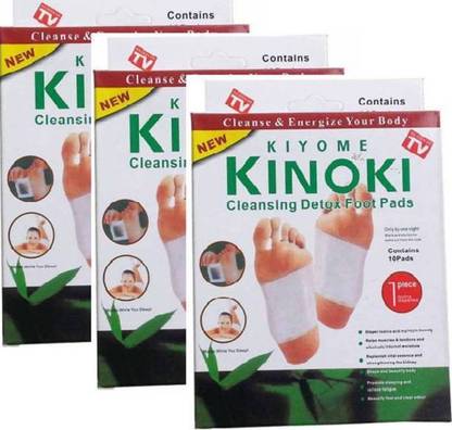 KIYOMI KINOKI Cleansing Detox Foot Pads with[PACK OF three