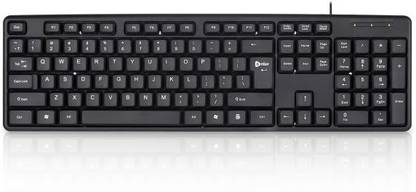 Enter USB WIRED KEYBOARD PINNACLE Wired USB Standard Laptop Keyboard Compatible with Desktop, Laptop, Mac
