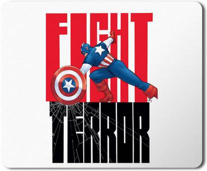 5 ACE captain americ (378) msd Printed Designer Premium Rubber Base Mouse pad for Laptop|Dekstop-7x8.5 Inches Non Slip Base Mousepad
