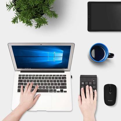 Wifton Number Keypad Digital Mini Numeric Keyboard-IX32 Wireless Handheld Multi-device Keyboard Compatible with Desktop, Laptop, Mac