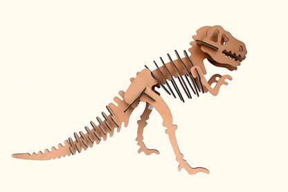 Stonkraft Wooden 3D Puzzle Dinosaur Skeleton (Very Big Size) - Home Decor, Construction Toy, Modeling Kit, School Project - Easy to Assemble