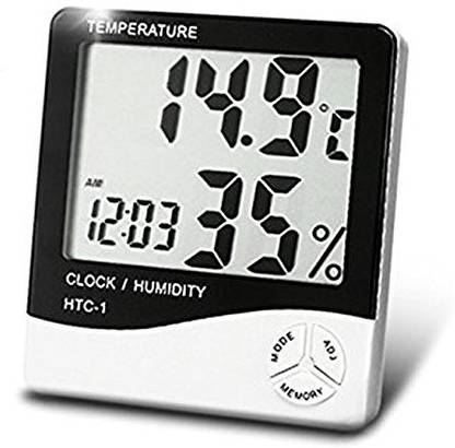 SAT Digital white,black Clock