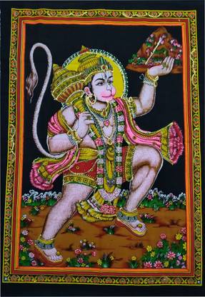 JIYA MURTI ARTS Tapestry Hanuman Ji Tapestry