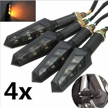 PECULIAR ZONE Front, Rear LED Indicator Light for Hero, Honda, Bajaj, Datsun, KTM, Kawasaki, Mahindra, Royal Enfield, Suzuki, TVS, Yamaha Universal For Bike