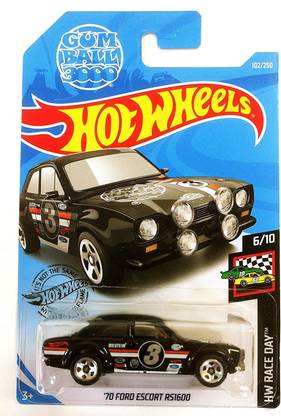 HOT WHEELS HW '70 FORD ESCORT RS1600 102/250, HW RACE DAY 6/10 2019, COLLECTIBLE, DIE CAST CAR , TOY FOR KIDS
