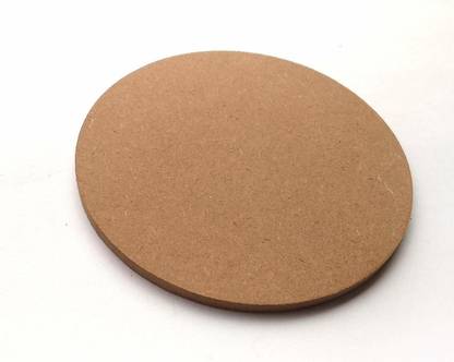 AmericanElm 3.4 mm Round Circle MDF Board sheet 12x12 Inch 6 Pcs Hardboard Sheets for Art and Crafts Pine Wood Veneer