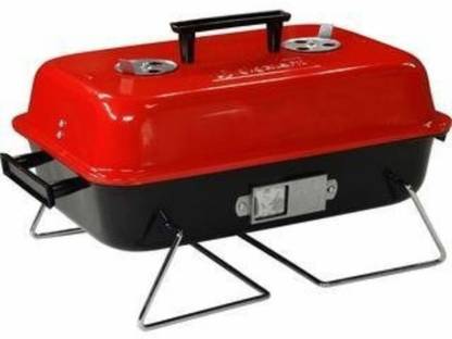 sarvopari mega mall RoundBarbequeFoldingwithLegswith5SkewersBBQCharcoalGrill Charcoal Grill