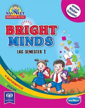 Semester Book Bright Minds-LKG S-1 JR.K.G.|English| Pre School Book|