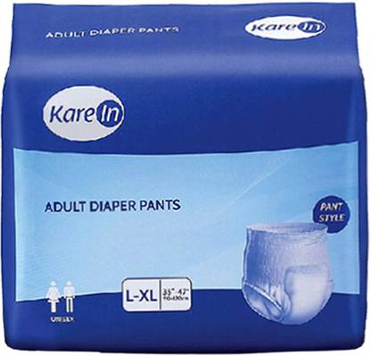 KareIn Adult Unisex Pull ups - Pants Style Underwear Large 10 Count,(Pack Of 6) Waist Size 90-120cm (35"-47") Adult Diapers - L