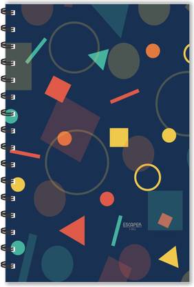 ESCAPER Mathematics Symbols (Ruled - A5 Size) Designer Notebook A5 Notebook Ruled 160 Pages