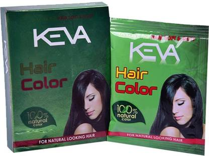 KEVA Natural Hair Color | 100% Natural and Herbal - ( Black ) ( 480 g ) , Black
