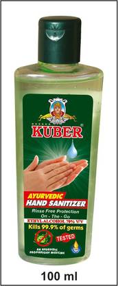 Kuber AYURVEDIC HAND SANITIZER- GEL ( AN AYURVEDIC PROPRIETARY MEDICINE) Hand Sanitizer Bottle