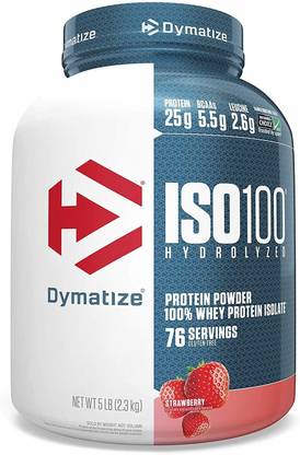 DYMATIZE Nutrition ISO 100 5 lbs Whey Protein Powder with Hydrolyzed 100% Whey Protein