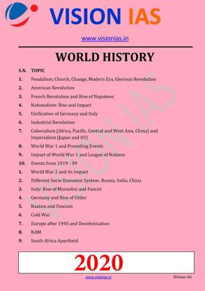 Vision Ias - World History - 2020