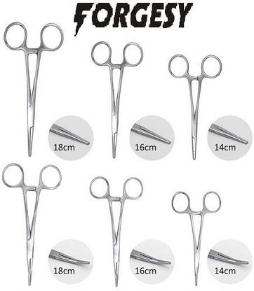 Forgesy Stainless Steel Hemostatic Clamp Forceps Hemostats Forceps
