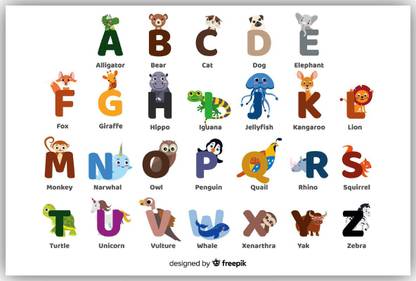 ALPHABET Paper Print