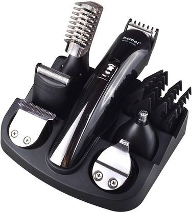 Kemei KM600 (SUPER GROOMING KIT-11 in 1) Trimmer 120 min  Runtime 11 Length Settings