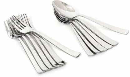 Kitchen flow stainless steel spoon & fork 12pes set Steel Cutlery Set