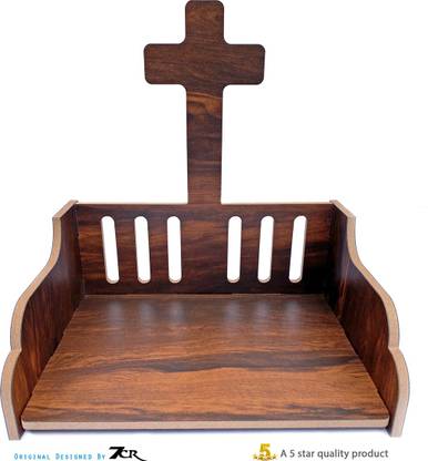 7CR Jesus Cross Temple Engineered Wood Home Temple