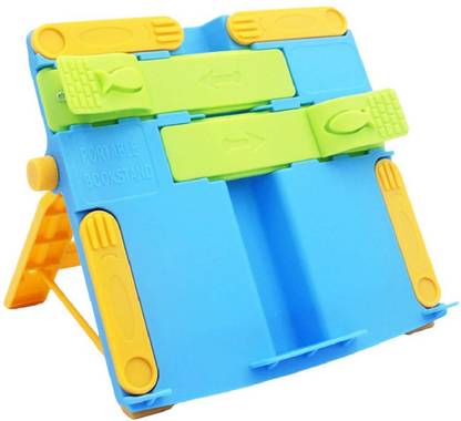 lOMESH Adjustable Folding Book Stands & Holders for Book, Tablet, Office, Library, Newspaper Reading (Multicolor) Table Top Magazine Holder