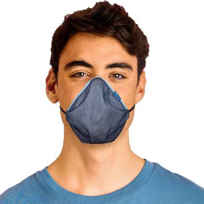 3BO 3BO Deltoid Turbo Face Mask Multi Coloured Pack of 3 (Small) 3C2003-S Cloth Mask With Melt Blown Fabric Layer