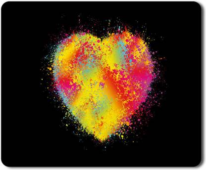 5 ACE love heart (198) msd Printed Designer Premium Rubber Base Mouse pad for Laptop|Dekstop-7x8.5 Inches Non Slip Base Mousepad