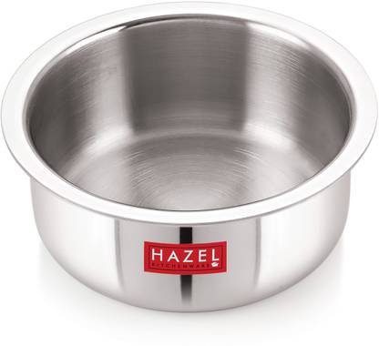 HAZEL Triply Stainless Steel Induction Bottom Tope, 1.5 Litre, 17 cm Tope 1.5 L capacity 17 cm diameter