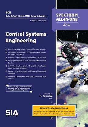Control Systems Engineering, B.E/B.Tech III-Semester (R-17) (Anna University) Electronics And Communication Engineering (ECE) Latest 2019 Edition